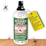 GREEN GUARDIA Spinnen Abwehrspray – Sprühfertiges Konzentrat mit pflanzlichen Ölen | 200 ml für Innen & Außen | sofort, effektiv & nachhaltig