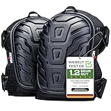 NoCry Professionelle Knieschoner mit Premium Schaumstoffpolsterung und bequemem Gelkissen, strapazierfähigen Doppelriemen und verstellbarem Ruck-Zuck-Verschluss