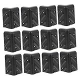 HOMOCONO 12 Stück Eckenschutz Kunststoff für Lautsprecher Praktische Kantenschoner für Schränke und Möbel Schutz gegen Stöße