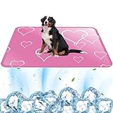 Snyvpra Kühlmatte für Hunde,Kühlmatte Katze - Selbstkühlende Kühldecke Hund,Wasserdicht & Reißfest,Faltbare Hundekühlmatte für Haustiere M 40x50cm
