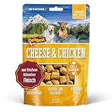 DeliBest Cheese & Chicken Snack für Hunde I Hundesnacks getreidefrei I Hundeleckerlie zur Belohnung oder als Training I Leckerli für Hund I Hunde Snack aus Hähnchen & Käse I 100 g