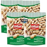 PUFAI Bundle – Tadım Geröstete Erdnüsse in Schale – 250 g, 4-Pack | Knuspriger Snack