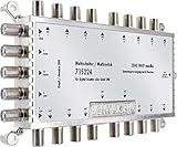 SCHWAIGER 5224 Multischalter SAT-Verteiler 16-Teilnehmer SAT-Splitter digital Multiswitch 16-Wege-Verteiler mit externem Netzteil inkl. Montagezubehör