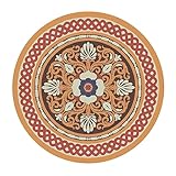 AIHEDOUJ Hochwertige, Bedruckte Yogamatte, rutschfest, Mandala-Meditationsteppich, 5 mm dick, Trainingsmatte, 139,7 x 139,7 cm, für Pilates, Outdoor-Sportarten