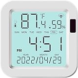 Temperatur-Feuchtigkeitsmonitor Smart Thermometer Hygrometer, Wifi Smart Temperatursensor Feuchtedetektor Hygrometer Thermometer via USB