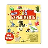 moses. 365 Experimente für jeden Tag, spannende Versuche und naturwissenschaftliche Themen leicht erklärt, Experimentierbuch für Kinder ab 8 Jahren