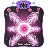 Hot Bee Tanzmatte für Kinder ab 3-12 Jahre, Geschenke Mädchen 3 4 5 6 7 8 9 10 11 12 Jahre, Kinder Tanzmatte mit 6 LED Leuchten Musik Bluetooth, Spielzeug ab 3-12 Jahre Mädchen