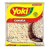 Yoki Canjica Milho Branca 500g mit Kajal | Weißer Mais für brasilianische Gerichte | 100% natürlicher Mais, glutenfrei, nahrhaft, für Canjica und traditionelle Süßspeisen