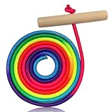 dabinzhijia 1,8 Meter Schlittenseil Seil Zugseil, Buntes Schlittenseil mit Griff, Schlitten Holz Zubehör für Kinder, Schlitten Schnur für holzschlitten (Style 1)