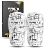 PASTE ® Schienbeinschoner Fußball für Herren, Damen & Kinder Weiß - Shin Pads für Fussball-Stutzen individuell anpassbar, zum Einstecken - Schienbein-Schützer Shin Guards rutschfest, dünn mit Polster