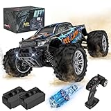 EVARY Ferngesteuertes Auto,1:16 RC Offroad 40KM/H Monster Truck Buggy Wasserdicht 4WD LKW Car mit 2 Batterien, 2.4Ghz RC Crawler, Fernbedienung Auto Spielzeug Geschenk für Kinder & Erwachsene, KF11