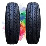 2pcs 135/70R13 Ganzjahresreifen, Pannensicherer Reifen mit Seitenwand in Schwarz, Tragfähigkeitsindex 68, Geschwindigkeitsklasse Q für Kompaktwagen