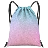 BHAHB Turnbeutel mit Kordelzug, für Fitness, Strand, Schwimmen & Reisen,Stylischer Nette Wasserdicht Sporttasche für Damen Mädchen Herren (Z10-Abstufung)