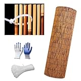 Ukkajovlex Sichtschutz Garten Holz 180x180 Bambus Sichtschutz 160x600 Schilfrohrmatte 100x500 Sichtschutz Balkon Ohne Bohren Bambus Gartensichtschutzwände für Balkon Offene Terrasse Und Gartenzäunen