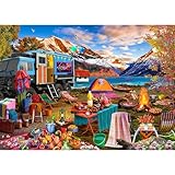 HUADADA Puzzle 1000 Teile, 1000 Teile Puzzle für Erwachsene und Kinder ab 14 Jahren, Impossible Puzzle, Puzzle-Geschenk, Clevere Rätsel, Puzzle Farbenfrohes, Puzzle mit Wildnisreisen-Motiv