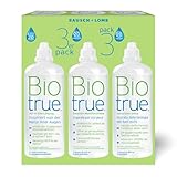 Bausch + Lomb Kontaktlinsenflüssigkeit - Biotrue All-in-One Kombilösung Kontaktlinsen weich mit Schraubverschluss 3 x 300 ml