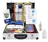 SPORT-Betreuerkoffer 'ALU-PRO' mit Modultaschen - aktuelle DIN 13157 inkl. Sprühpflaster & Hygiene-Gel