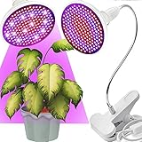 Retoo Pflanzenlampe LED, Pflanzenlicht für Zimmerpflanzen, Gartenarbeit, Bonsai, Gemüse, Pflanzenwachstumslampe mit Clip, Vollspektrum Pflanzenleuchte, Grow Light, Pflanzen Leuchte 20W 200LED