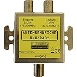 Wittenberg Antennenweiche für UKW und DAB Plus, Einspeisweiche