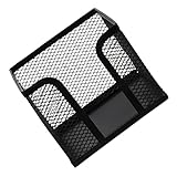 EXAOMBLE Notizblock Halter Multifunktionale Zettelbox für Büro und Zuhause Aufbewahrungslösung für Schreibwaren und Servietten