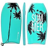 COSTWAY Bodyboard, Schwimmbrett Schwimmboard, Surfbrett Kinder, Surfboard, Sup-Board (83x47x5,5cm, Grün)