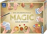 Kosmos 698232 Zauberschule Magic Gold Edition, 150 ZauberTricks von leicht bis anspruchsvoll, viele magische ZauberUtensilien, Zauberkasten für Kinder ab 8 Jahre