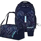 Satch Match Pencil Slider Edition Schulrucksack Set 3tlg. inkl. Sporttasche (Purple Laser)