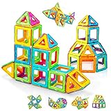 CONDIS Magnetische Bausteine 62 Teile, Magnetspielzeug Magneten Magnetbausteine Set Spielzeug Magnetspiele für Kinder Geschenk ab 3 4 5 6 7 8 Jahre Junge Mädchen Bauklötze Bausatz