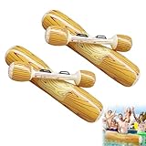 YANGUN Aufblasbare Pool Spielzeug Erwachsene Battle Log Raft, 2 Sets Aufblasbares Wasserspielzeug mit Aufblasbare Kampfbalken, Wassersportspiele Float Spielzeug für Sommer im Freien, Poolparty, Beach