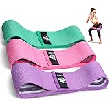 CFX Resistance Hip Bands, Fitnessbänder Set Yogagurt in 3 Zugkraftstärken Trainingsband Yogaband ALS Widerstand und Unterstützung fürs Beintraining, Krafttraining und Klimmzüge