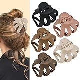 Lolalet Octopus Haarklammer, 5 Stück Haarspangen für dickes lockiges langes Haar, Hair Claw Clips mit breitem Griff, Haarclips für Frauen und Mädchen -Style B