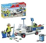 PLAYMOBIL City Action 71433 Stadtreinigung mit E-Fahrzeug, Ladefläche für Müll, Müllwagen, Spielzeug für Kinder ab 4 Jahren