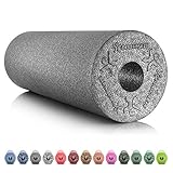 BODYMATE Faszienrolle Standard Mittel-Hart mit Gratis E-Book - Carbon-Grey 45x15cm