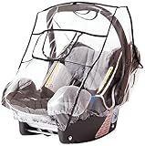 sunnybaby 20022- Universal Regenverdeck, Regenschutz COMFORT PLUS für Babyschale, Baby-Autositz, Babytrageschalen (z.B. Maxi Cosi, Cybex, Römer, Hauck) | Kontaktfenster mit sturmfester Schutzklappe