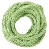 EXHUMKY 10M Sisal Seil für Katzen Spielzeuge DIY Katzen Klettergerüst Umweltfreundliches Hanfseil Grün für Kratzmöbel und Katzenzubehör