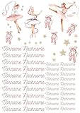Personalisierte Rub On Sticker–Namensaufkleber,Schulstart,Kitastart,DIY,Ballerina,Ballett,Tanz,Schulfach,wasserfest,Hefte,Flaschen,Gläser,Organizer,Wunschname,personalisiert,Geschenk,Klebeetiketten