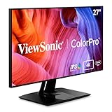 ViewSonic ColorPro VP2768A-4K 68,6 cm (27 Zoll) Fotografen Monitor mit Kalibrierfunktion (4K, IPS mit Delta E