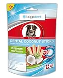 bogar, Bogadent Dental Coconut, Dental Sticks Hund, Hundesnacks mit Kokosnuss, Beugt Plaque und Zahnstein vor, Zahnpflege für Hunde, Stärkt das Fell, Hundezubehör, 50 g