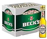 Beck's Gold Flaschenbier, MEHRWEG im Kasten, Pils Lager Bier, 20 x 500ml