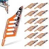 12 Stück Stichsägeblatt Profi Sägeblätter für Kork, Sperrholz, Faserplatte Stichsäge T Schaft Holz Laubsägeblätter Kompatibel mit Dewalt、Bosch 11 TPI（Gedrucktes Design）