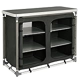 CampFeuer - Campingschrank, Campingküche mit Aluminiumgestell, ca. (L) 102 cm x (B) 47 cm x (H) 82 cm