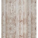 FENTIS Braun Selbstklebende Tapete Klebefolie Holzoptik für Küche Wood Vinyl Klebefolie Folie Wandsticker Möbelfolie Holzoptik für Wohnzimmer Badezimmer Deko 45x500cm
