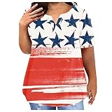 Generisch Damen Kurzarmshirt Kurzarm V Ausschnitt Baumwolle Tshirt Oversize T Shirt Damen Basic Sommer Ärmelloses Sport Gym Shirts Elegant Locker