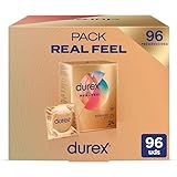 Durex Real Feel Kondome, empfindlich, Hautgefühl, 96 Kondome