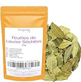 1kg Ganze Getrocknete Lorbeerblätter - Laurus Nobilis - Intensives Aroma & Geschmack - 100% Natürlich, Rein und Ohne Zusatzstoffe | Höchste Qualität