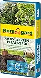 Floragard Aktiv Garten-Pflanzerde 50 Liter - Erde mit Langzeitdünger zum Pflanzen von Gehölzen, Sträuchern, Hecken und Stauden