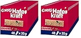 Haferriegel Corny Haferkraft Cranberry-Kürbiskern, Vollkorn & Vegan, 48x35g (Packung mit 2)