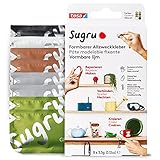 Sugru by tesa - Formbarer Allzweckkleber, 8er-Pack, 8 x 3,5 g, Schwarz, Weiß, Grün, Braun & Grau - vielseitige Klebeknete - zum Reparieren, Kleben und zum Befestigen ohne Bohren