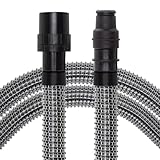 Premium Gewebeschlauch 4m für Industriesauger - Universeller 58mm Anschluss - Knickfest & robust