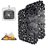 KineticKraft 2 Stück SpüLbeckeneinlage, PVC Spülbeckenmatte 40 x 30 cm, SpüLbecken Matte, SpüLbeckenschutz, SpüLbecken Schutzmatte, KüChe SpüLbeckenmatte Zuschneidbare für Geschirr, Glaswaren, Gemüse